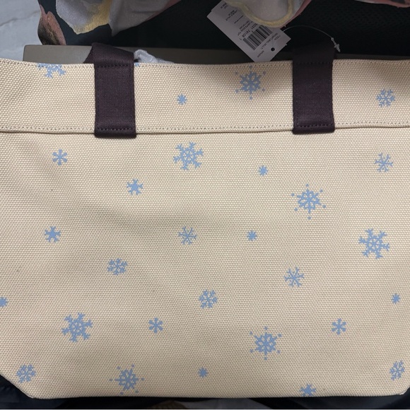 Coach X Peanuts Snoopy & Woodstock Ice Christmas Lights Tote Canvas - Picture 4 of 7